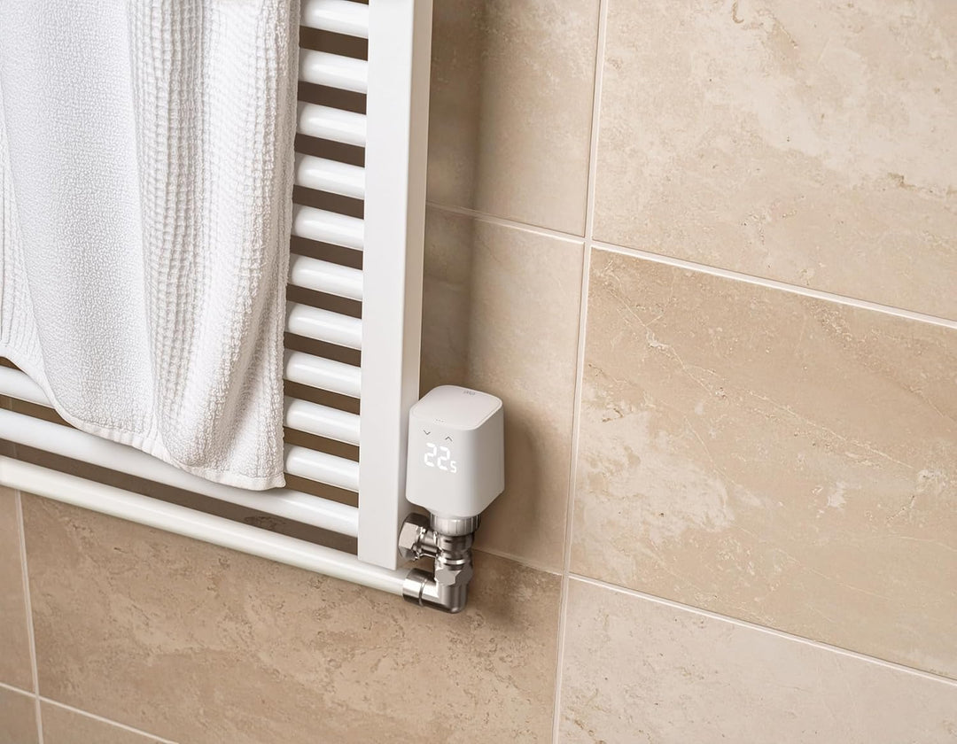 Eve Thermo (Matter, 5. Gen.) 2er Pack: Smartes Heizkörperthermostat, Heizkosten sparen, funktioniert