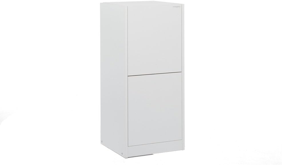 Foppapedretti 9900303310 Myhome Stir8 Tisch mit Regal und Bügelbrett zum Einklappen, Weiss, aus