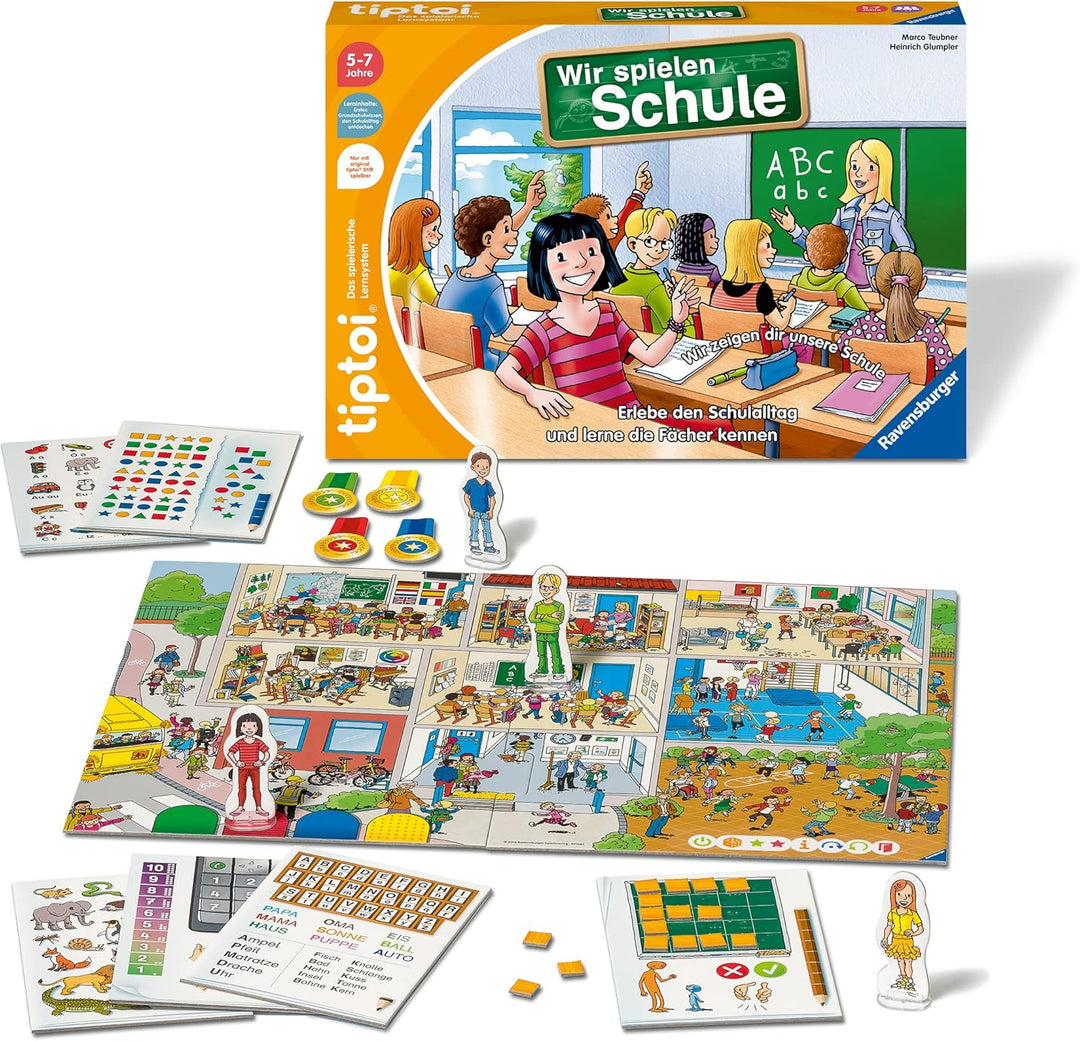 Ravensburger tiptoi Spiel - 00123 Wir spielen Schule - Spiel von Ravensburger ab 5 Jahren für 1-4 Sp