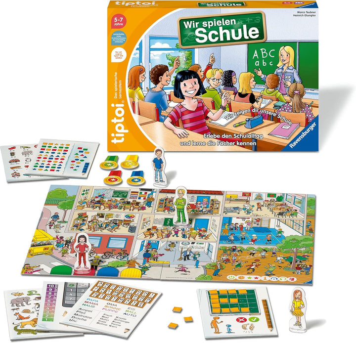 Ravensburger tiptoi Spiel - 00123 Wir spielen Schule - Spiel von Ravensburger ab 5 Jahren für 1-4 Sp