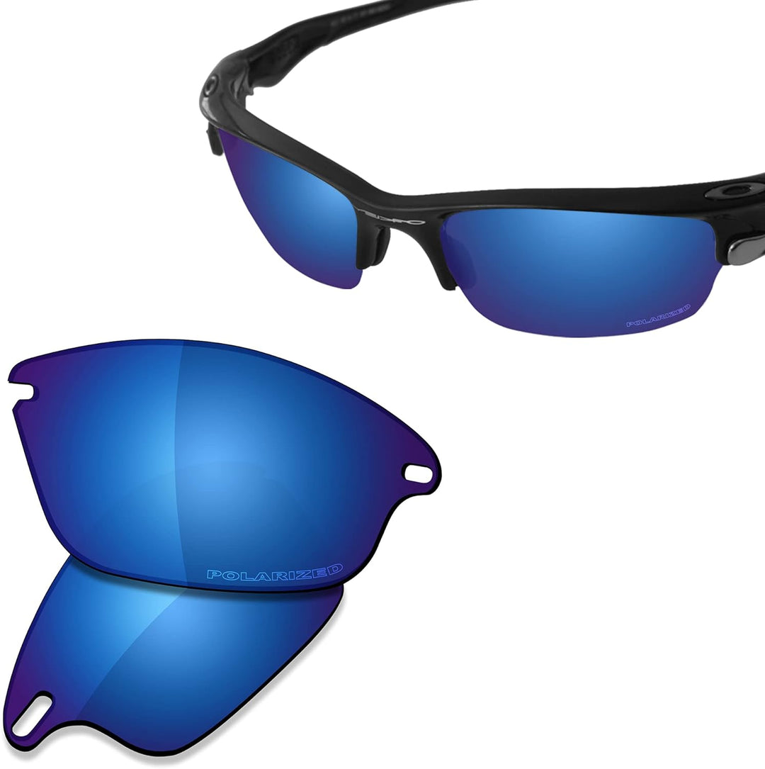 Saucer Premium Ersatzgläser für Oakley Fast Jacket OO9097 Sonnenbrillen High Defense - Midnight Blue
