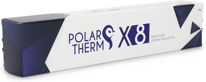 Polartherm X-8 by Thermal Grizzly - 40 Gramm CPU Wärmeleitpaste für CPU & GPU - Hohe Wärmeleitfähigk