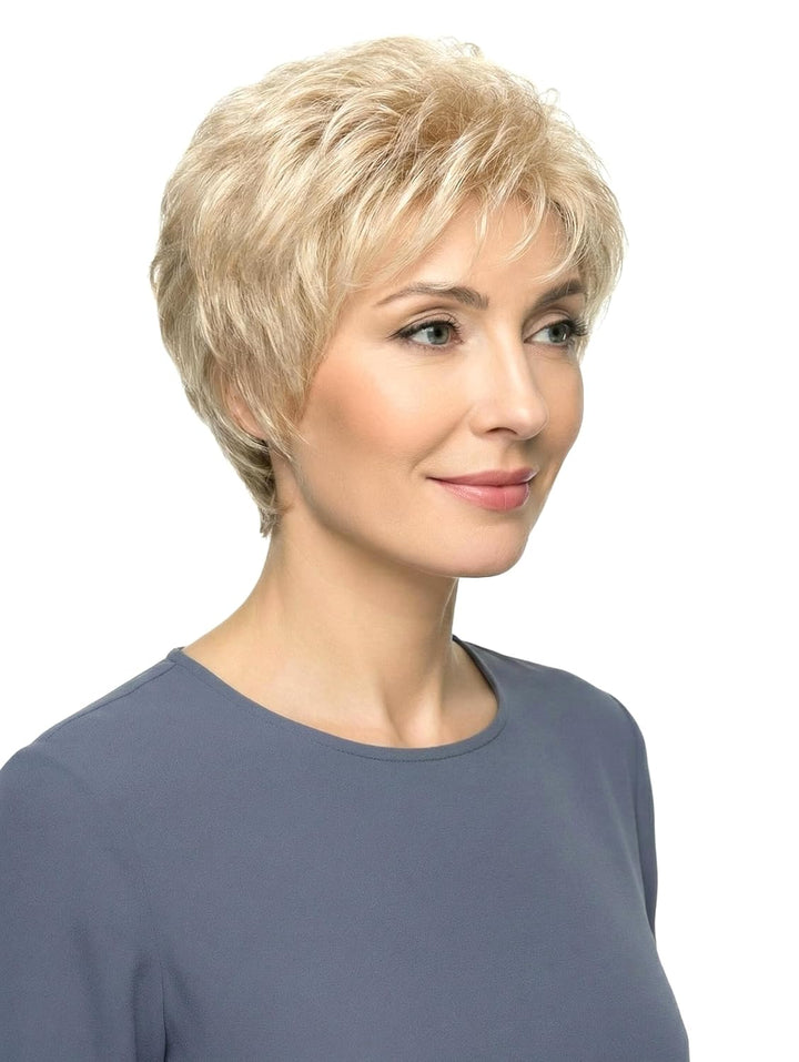Lofty Perücke Peggy aus hochwertigem Kunsthaar, wirkt wie Echthaar, in Lichthellblond/Sandblond gemi