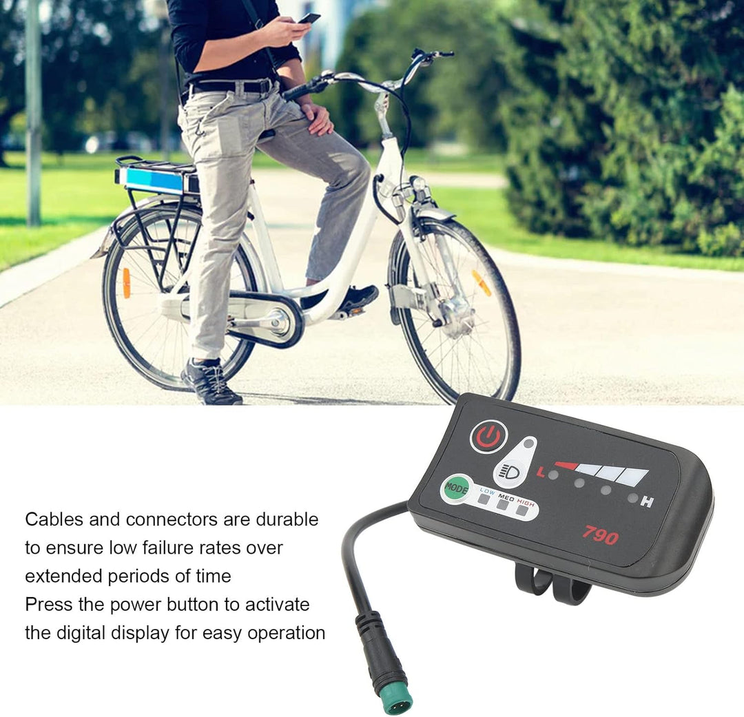 LED-Kontrollpanel für E-Bike-Display aus ABS zur Modifikation für Lenker von 22,2 mm