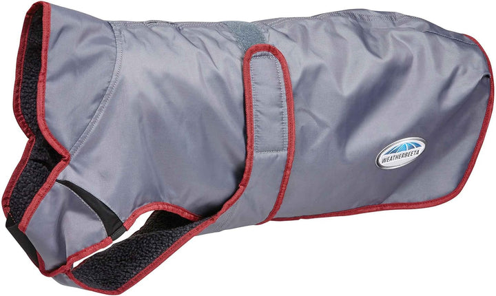WeatherBeeta Hundemantel ComFiTec Windbreaker Free - 75 cm - Dunkelblau-Silber 30" Dunkelblau/grau/w