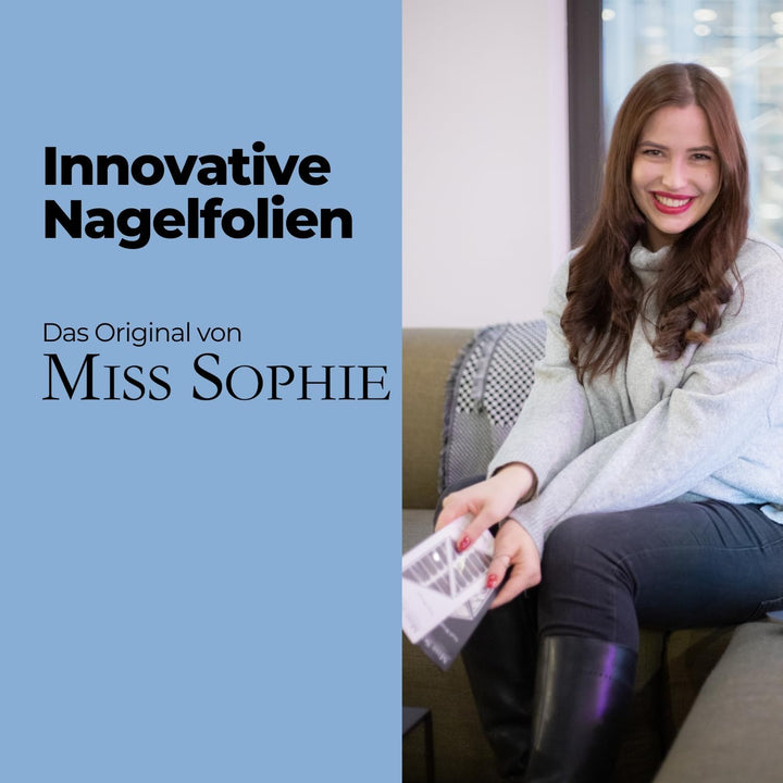Original Miss Sophie UV Starterset I Selbstklebende UV Nagelfolien I Nagelaufkleber in Rosewood Love