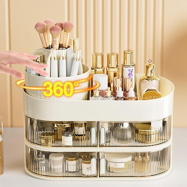 Schmink Organizer Make Up Kosmetik Organizer mit Schubladen Kosmetik Aufbewahrung für Skincare Beaut