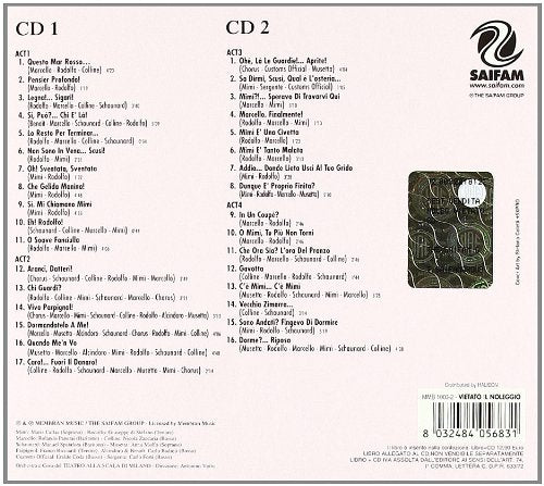 La Boheme, Audio-CD