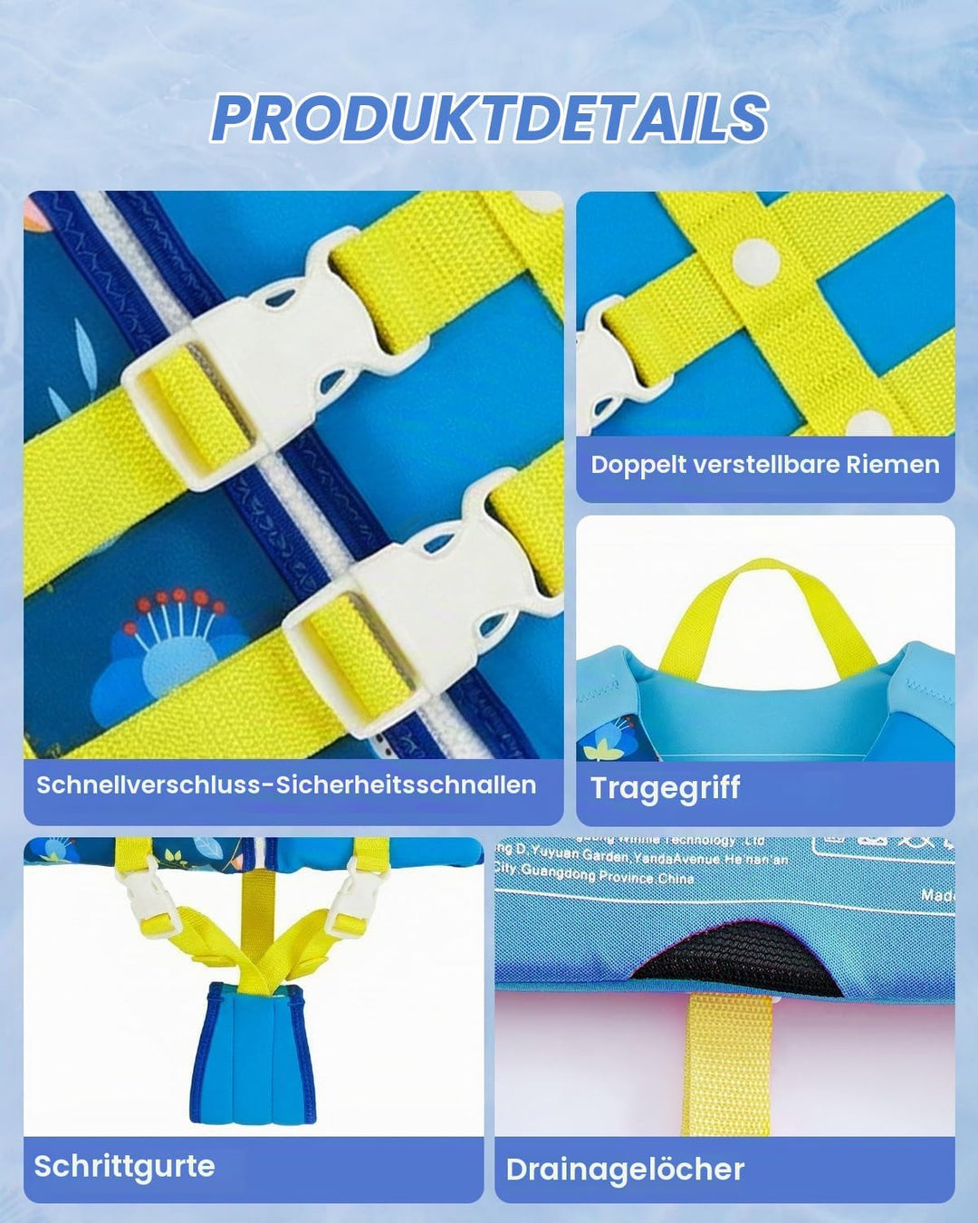Gogokids Kinder Schwimmweste Float Jacket – Kleinkind Badeanzug Assist Bademode Schwimmtraining Auft