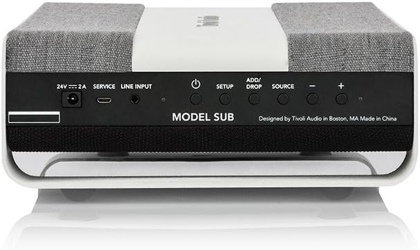Tivoli Audio 815097018100 "Art Line Model SUB WLAN Subwoofer Weiss/Grau, Weiss/Grau