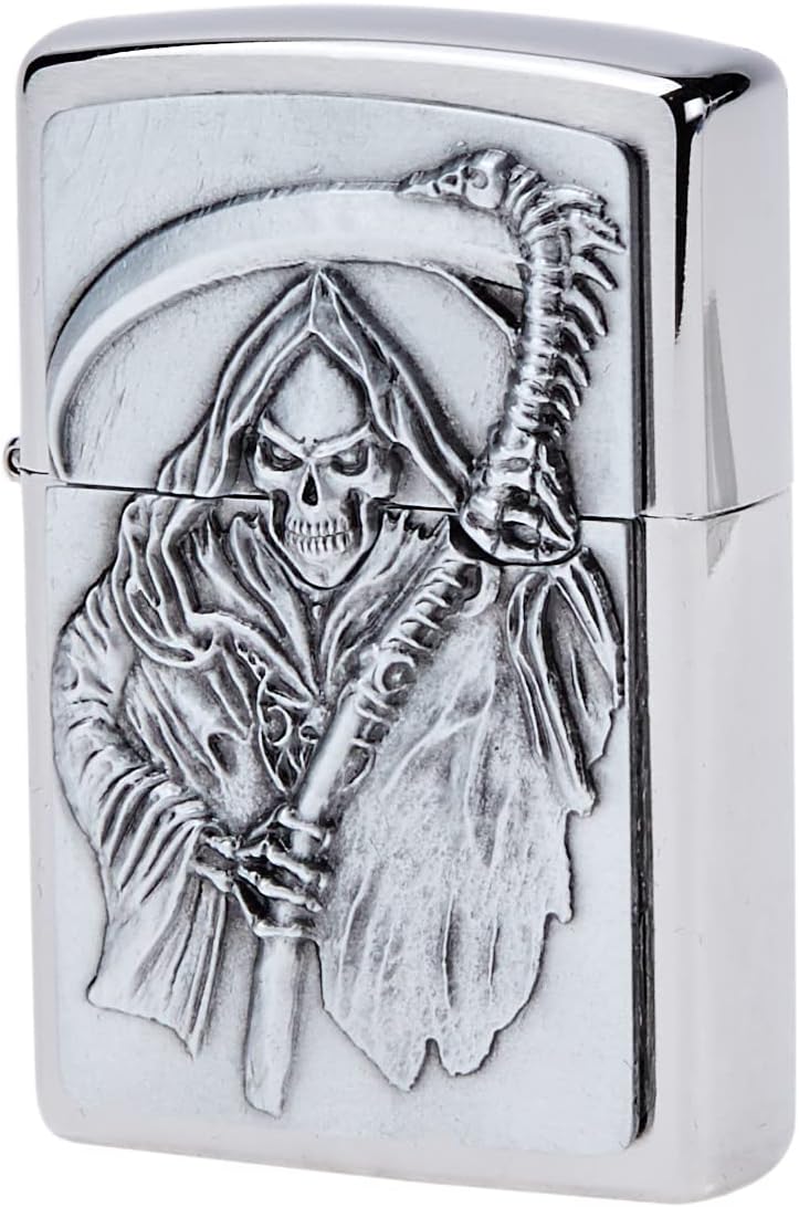 Zippo Feuerzeug 2000856 Reapers Curse Emblem Benzinfeuerzeug, Messing, Reapers Curse