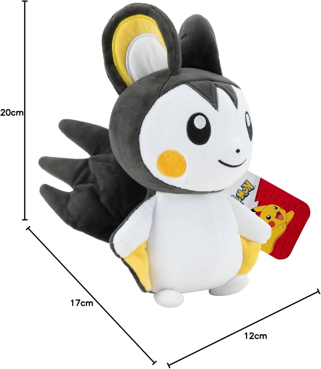 Pokémon PKW3087-20cm Plüsch - Emolga, offizielles Plüsch Modern, Modern
