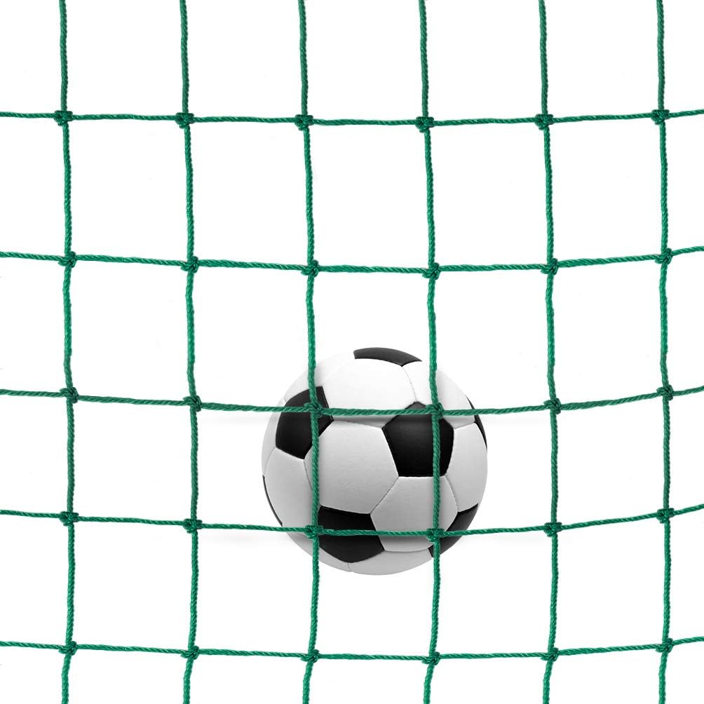 Aoneky Fussball Ballfang Netz 3x3M/3x6M /3x9M/3x12M /3x15M,10 x10 cm Masche, 2,5mm Polyethylen Seil,
