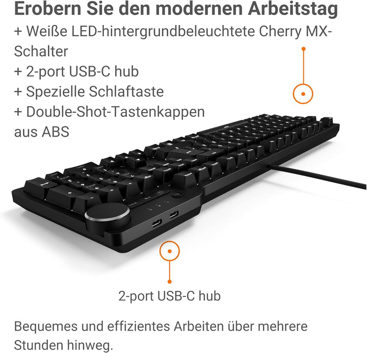 Das Keyboard 6 Professionelle kabelgebundene mechanische Tastatur mit Hintergrundbeleuchtung – Takti