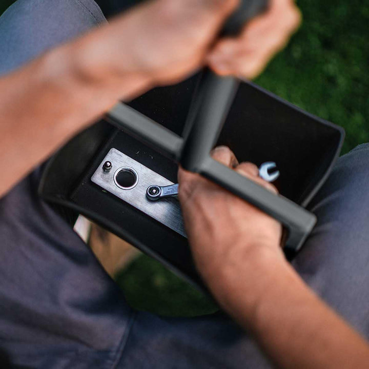 Handaerifizierer (3x20mm Spoon, Stahl, pulverbeschichtet in Anthrazit, 95cm: für Personen ab 1,80m K