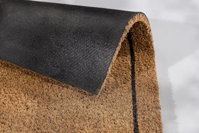 Carpido Fussmatte Kokos Rahmen Design – Sauberlauf 40x60 cm 2er Set – Türmatte Innen Bereich – antib