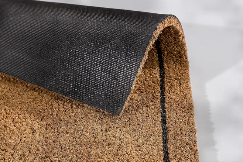Carpido Fussmatte Kokos Rahmen Design – Sauberlauf 40x60 cm 2er Set – Türmatte Innen Bereich – antib
