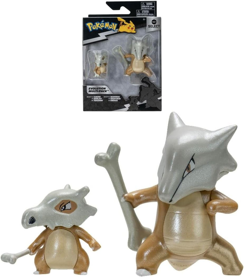 BANDAI - Pokémon – Entwicklungspaket Knochenbein & Knochen – Figur Knochenbein 5 cm + Figur Knochen