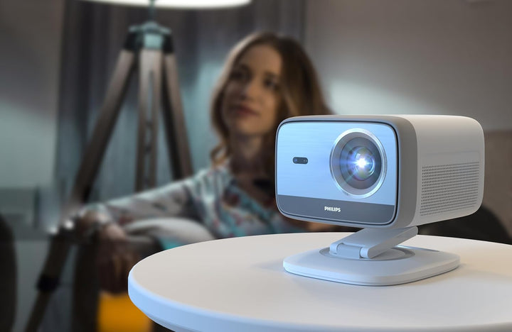 Philips Neopix 444 Projektor 4K Native Auflösung 1080p 500 Lumen ANSI Stereo Sound 10W Autofokus Aut