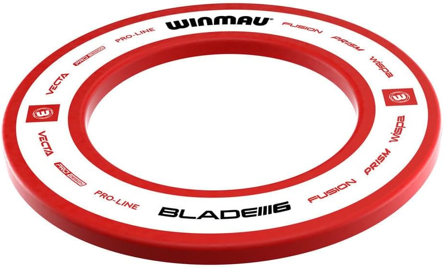 WINMAU Dartscheibe Schutzring – Pro Line 1.0 & 2.0 Rot, Blau, Schwarz & Weiss Dart Surround, Rot