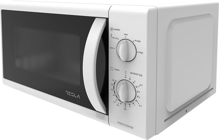 Tesla MW2030MW Mikrowelle, schnelles Auftauen, einfache Reinigung, 20 l, Weiss