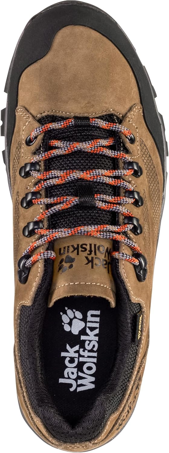 Jack Wolfskin Unisex Rebellion Texapore Low MWalking-Schuh 44 EU Brown Red, 44 EU Brown Red