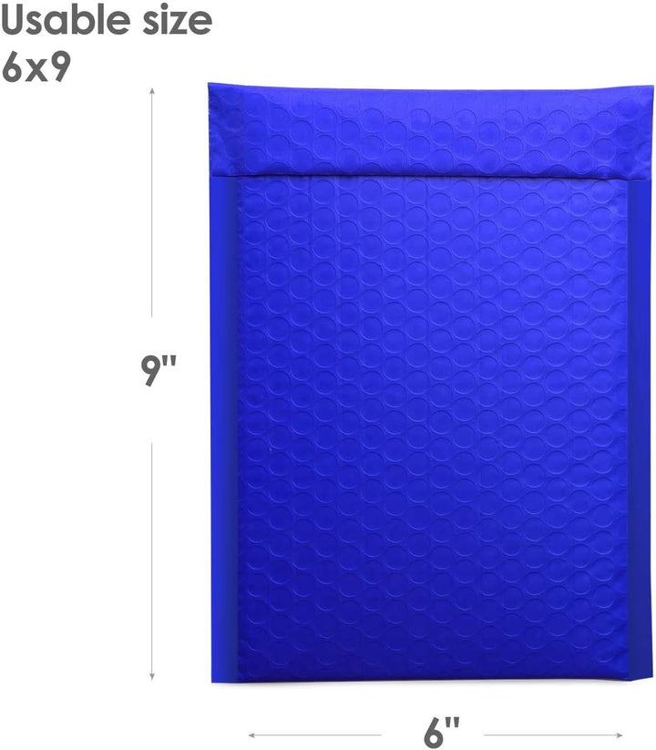 Switory 50 Stück Versandtaschen A5 Polsterumschläge 15,3 cm x 26,9 cm Poly Bubble Mailer Gepolsterte