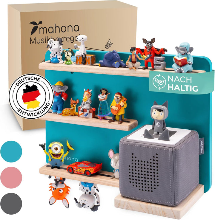 mahona Tonie Regal - kompatibel mit Toniebox & Tonie Figuren Aufbewahrung - Platz für bis zu 27 Figu