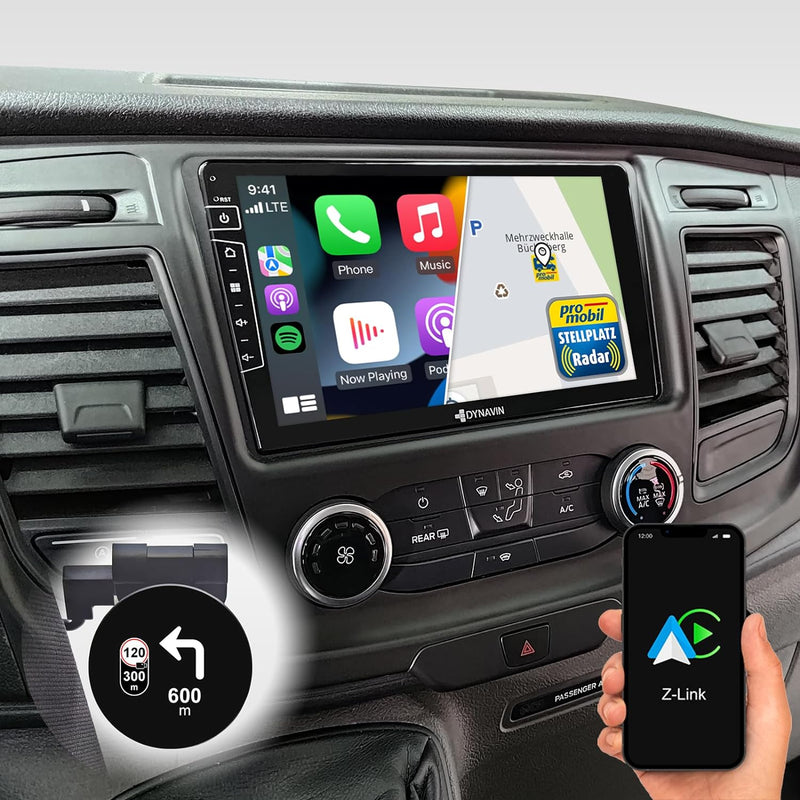 DYNAVIN Android Autoradio Navi für Ford Transit ab 2019: 9 Zoll OEM Radio mit DAB+, Kompatibel mit W