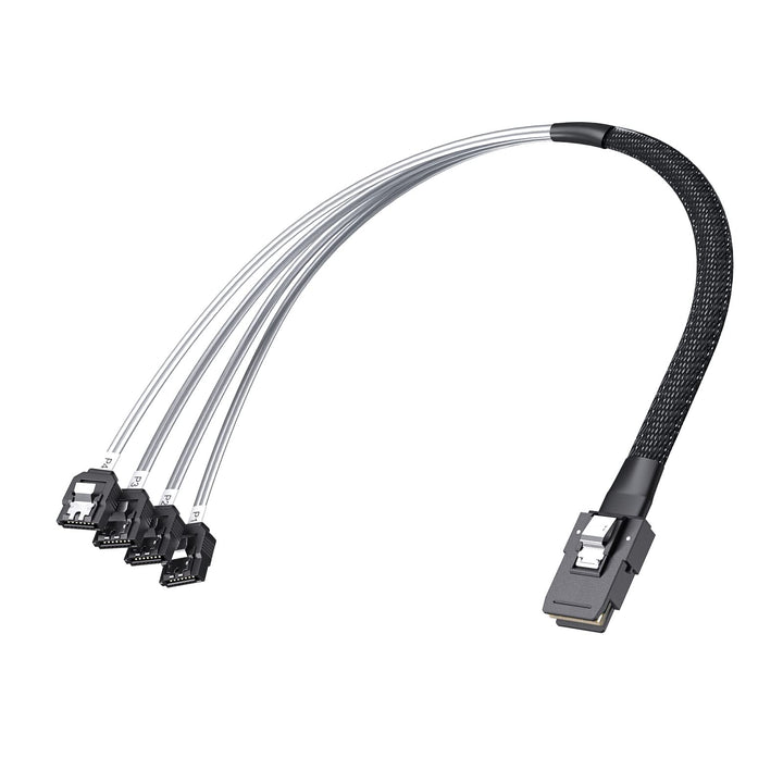 ipolex SFF-8087 auf 4x SATA Kabel, 36Pin SFF-8087 Host/Controller auf 7Pin SATA Target/Backplane, ko