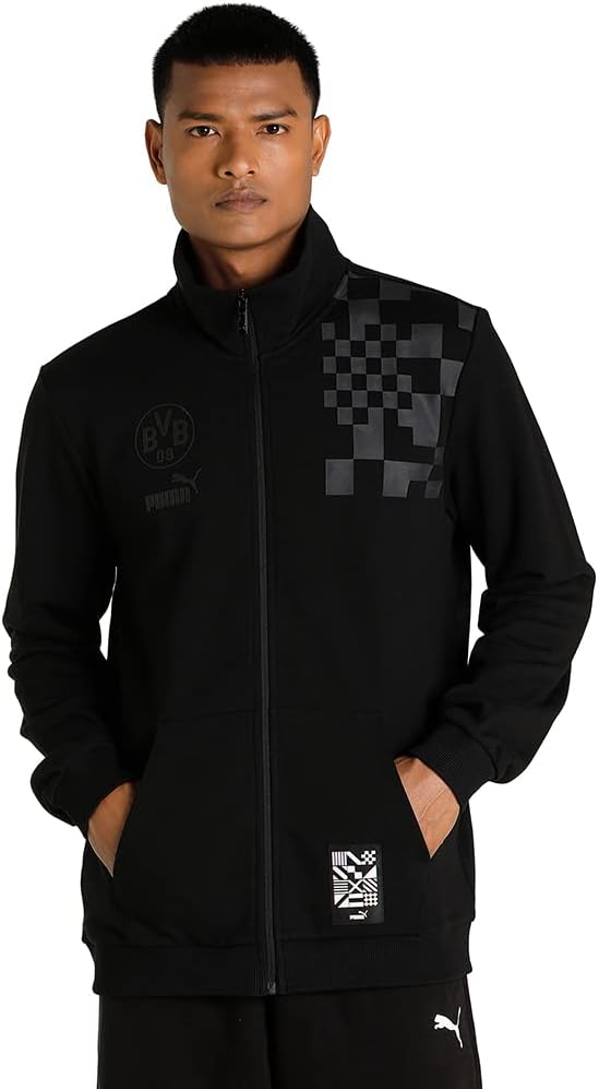 Puma BVB ftblCulture Track Jacket schwarz Borussia Dortmund Sportjacke S Schwarz, S Schwarz