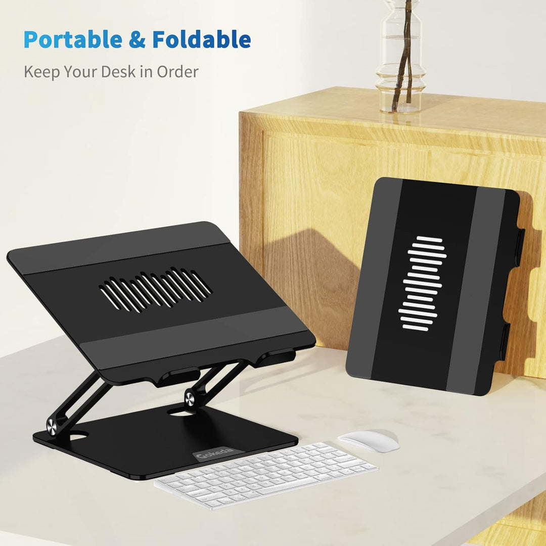 Gokeda Laptop Ständer, ergonomischer Laptopständer aus Aluminiumlegierung für den Schreibtisch, Note