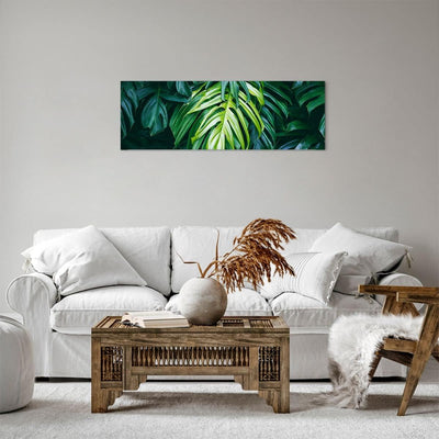 Panorama Bilder auf Leinwand Blume Natur Leinwandbild mit Rahmen 90x30cm Wandbilder Dekoration Wohnz