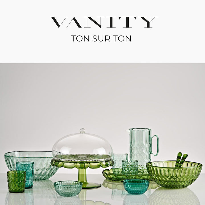 Guzzini - Vanity, Matcha Grüner Behälter 30 cm aus Bio-based SAN und Bio-based SMMA - Aria