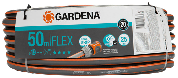 Gardena Comfort FLEX Schlauch 19 mm (3/4 Zoll), 50 m: Formstabiler, flexibler Gartenschlauch mit Pow