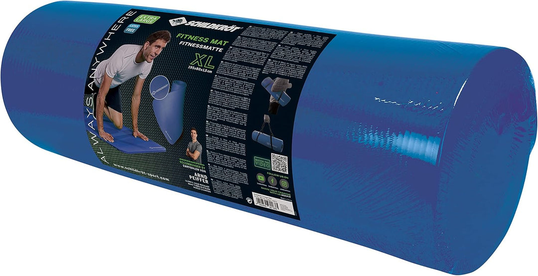 Schildkröt Fitness FITNESSMATTE XL, (15mm, Blue), mit Einheitsgrösse, Einheitsgröße