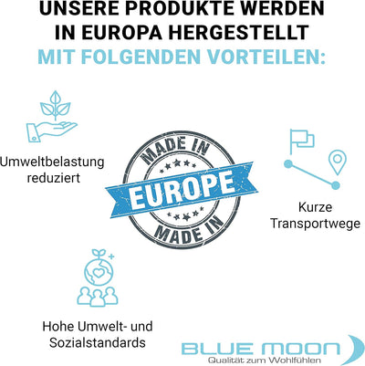 BLUE MOON Leinenbettwäsche Stone-Washed - 2-teilig - Luxuriöse Bettwäsche aus 100% Leinen - Made in