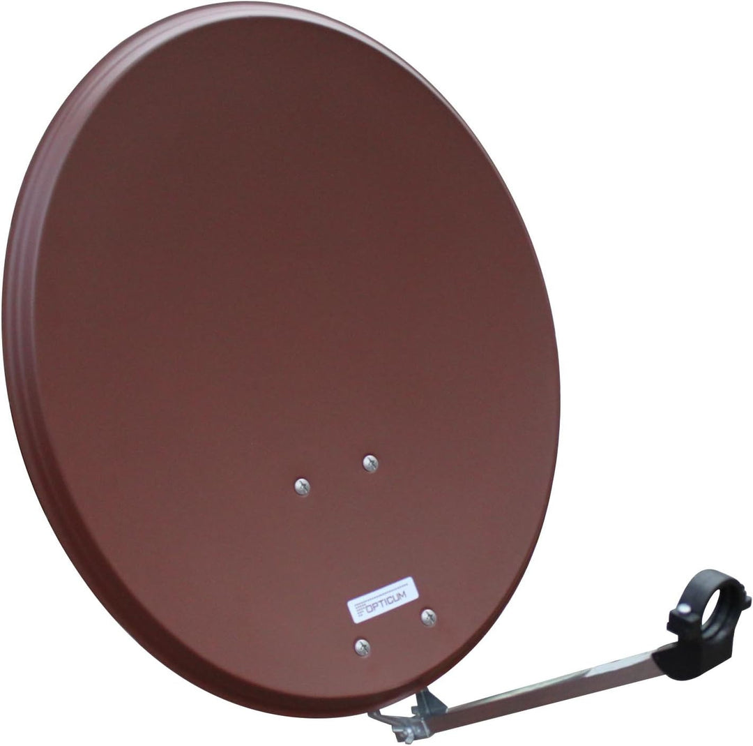 Opticum QA 60 Stahl Satellitenantenne (60 cm) ziegelrot ziegelrot ohne LNB, ziegelrot ohne LNB
