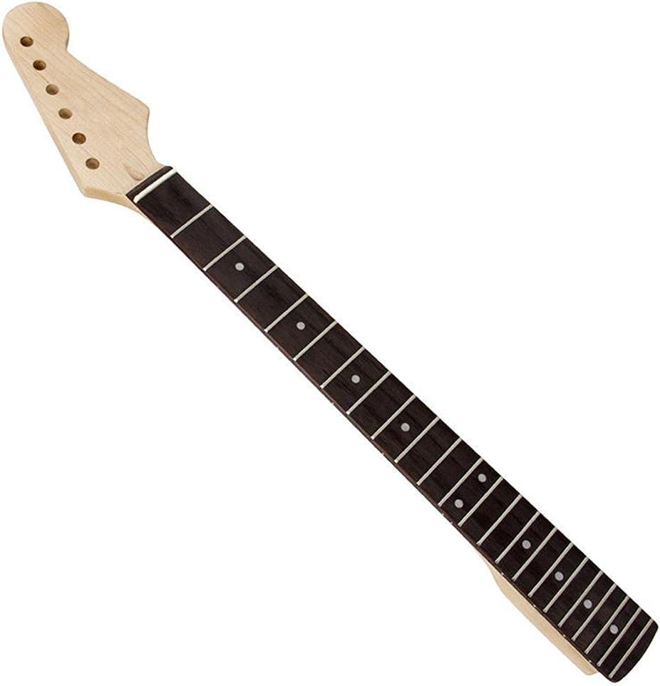 BTSEURY Gitarrenhals mit 22 Bünden, Holzgriffbrett, Palisander-Griffbrett, E-Gitarren-Ersatz