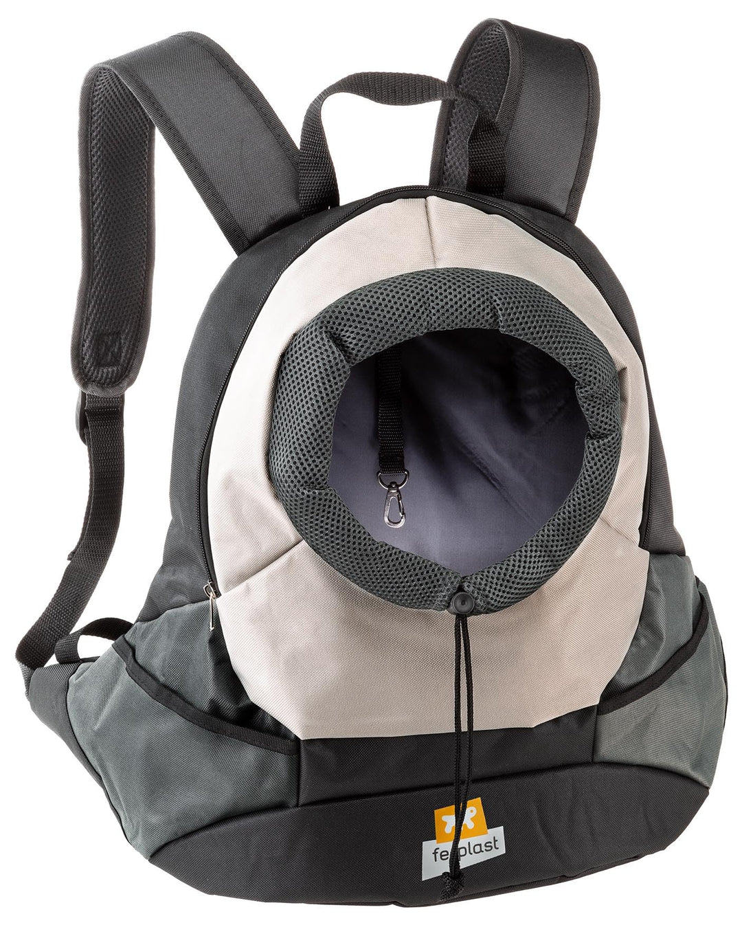 Ferplast Zaino per Cani KANGOO, Trasportino Gatto, Zaino per Gatti, Ampia Apertura, Cinghia di sicur