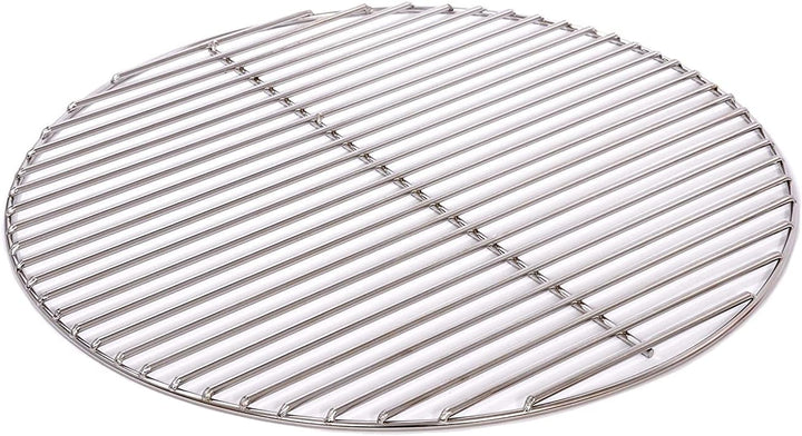 Grillrost Ø 43 cm aus Edelstahl rostfrei und elektropoliert 4 mm, 10 mm Stababstand für Grill rund,