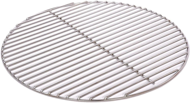 Grillrost Ø 43 cm aus Edelstahl rostfrei und elektropoliert 4 mm, 10 mm Stababstand für Grill rund,