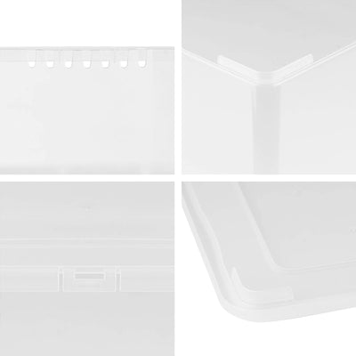 Grizzly Aufbewahrungsboxen 5 x 5 L mit Deckel transparent - Klarsichtboxen stapelbar mit Belüftung 5
