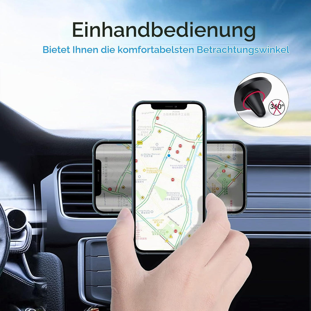 TechMatte MagGrip KFZ Handyhalterung Auto, Entwickelt für iPhone 17 16 15 14 13 12 Serie MagSafe, Ma