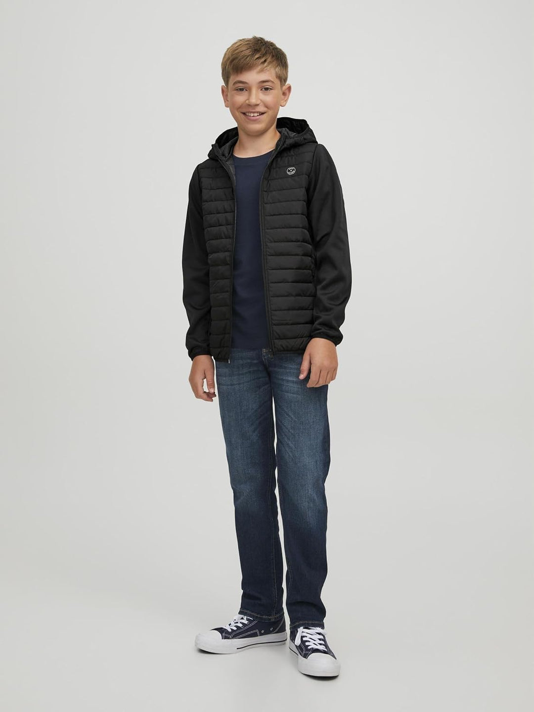 JACK & JONES Boy Hybridjacke Hybridjacke Junior 128 Black 1, 128 Black 1