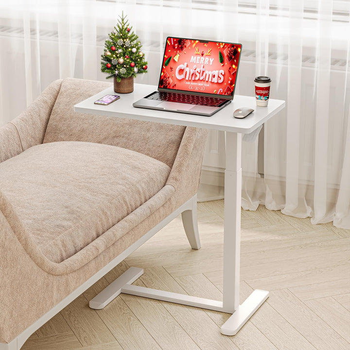 Dripex Beistelltisch höhenverstellbar mit Rollen, Pflegetisch für Bett, Computertisch mit Rollen, Kl