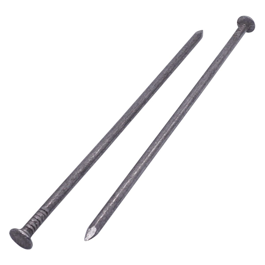 Marcopol (30 Stück) Kohlenstoffstahl 6,0 x 200 mm Konstruktionsnägel Flachrundkopf Mehrzweck Common
