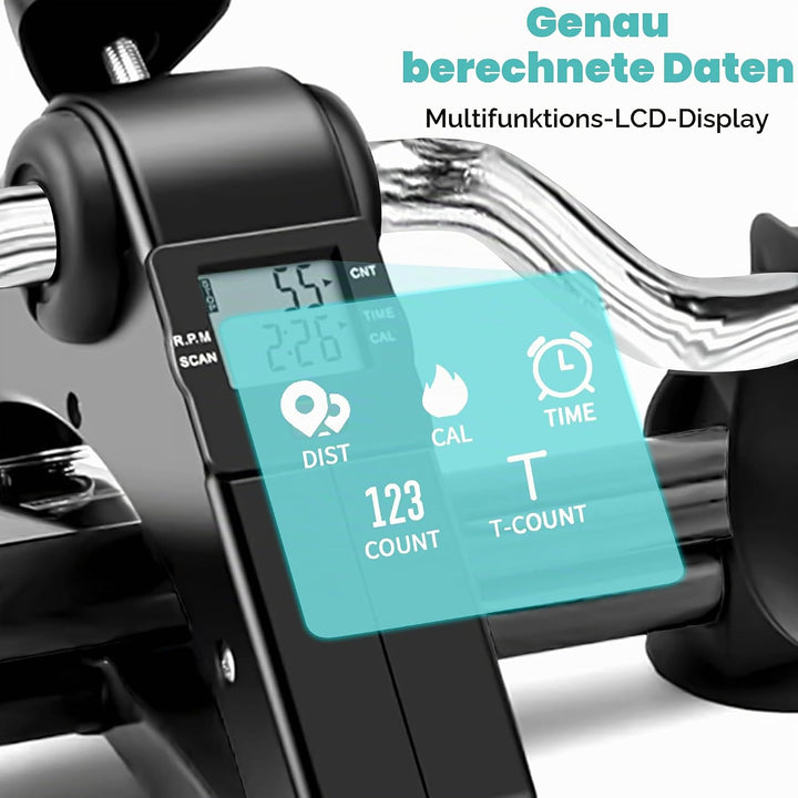 Techfit Pedal-Ausbilder, Mini-Heimtrainer für Heim und Büro, leichte Trainingsmaschine für Arme und