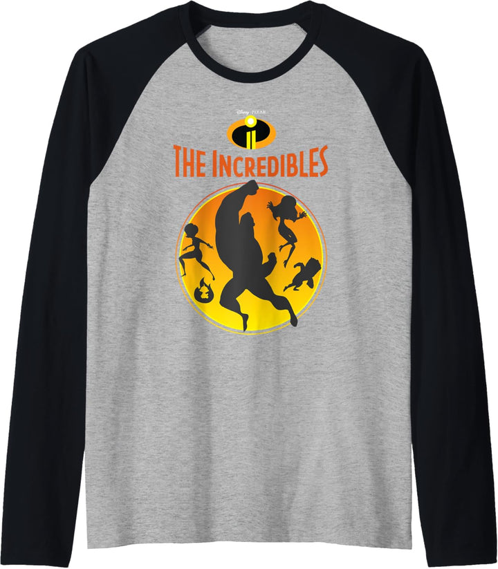 Disney Pixar Incredibles 2 Familien-Silhouette Raglan