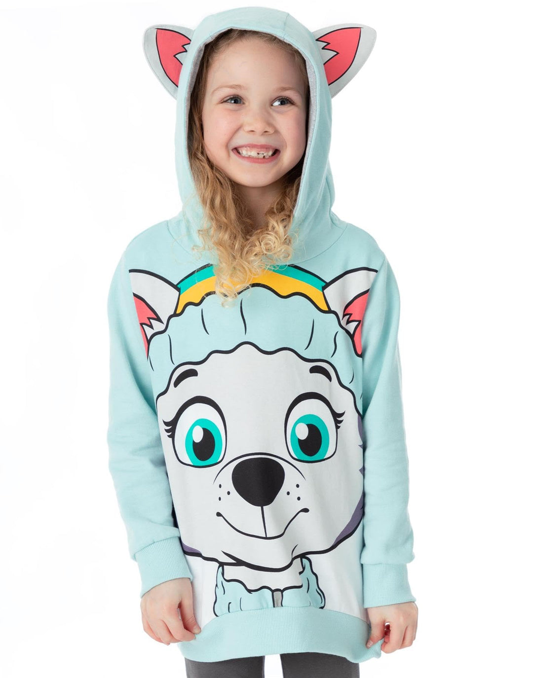 PAW PATROL Kids Hoodie Chase Marshall Skye Everest ODER Rubble 3D Ohren Pullover 4-5 Jahre Everest,